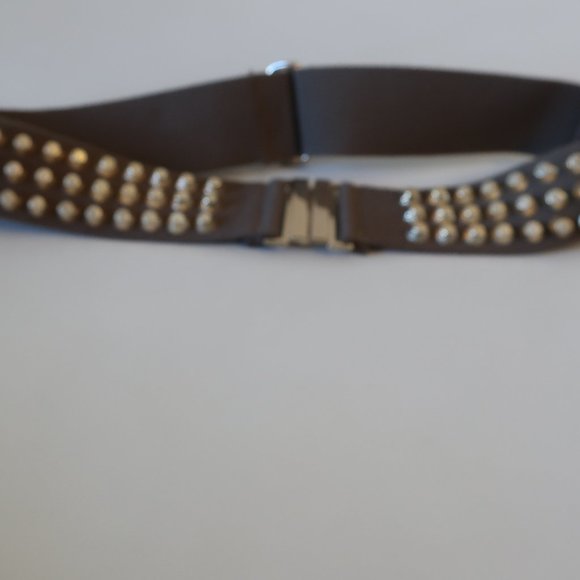Womens Cara New York Brown Gold-Toned Studded Adjustable Belt OS * - Picture 2 of 7